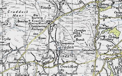 Old map of Gonamena in 1946
