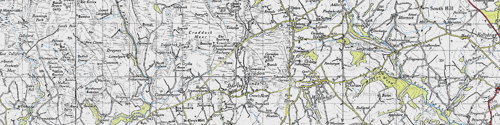 Old map of Gonamena in 1946