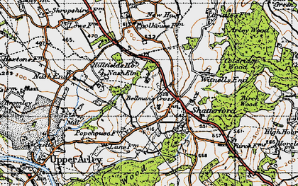 Old map of Good's Green in 1947