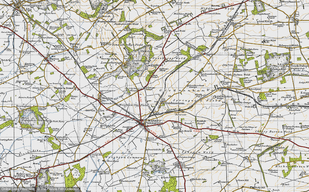 Old Map of Goodmanham, 1947 in 1947