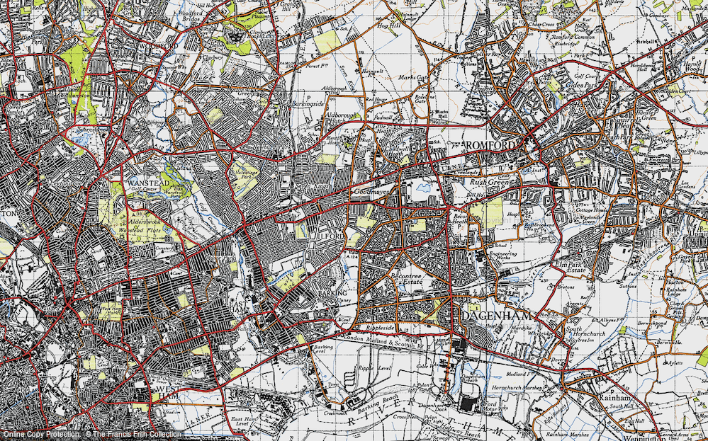 Old Map of Goodmayes, 1946 in 1946