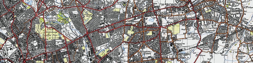 Old map of Goodmayes in 1946