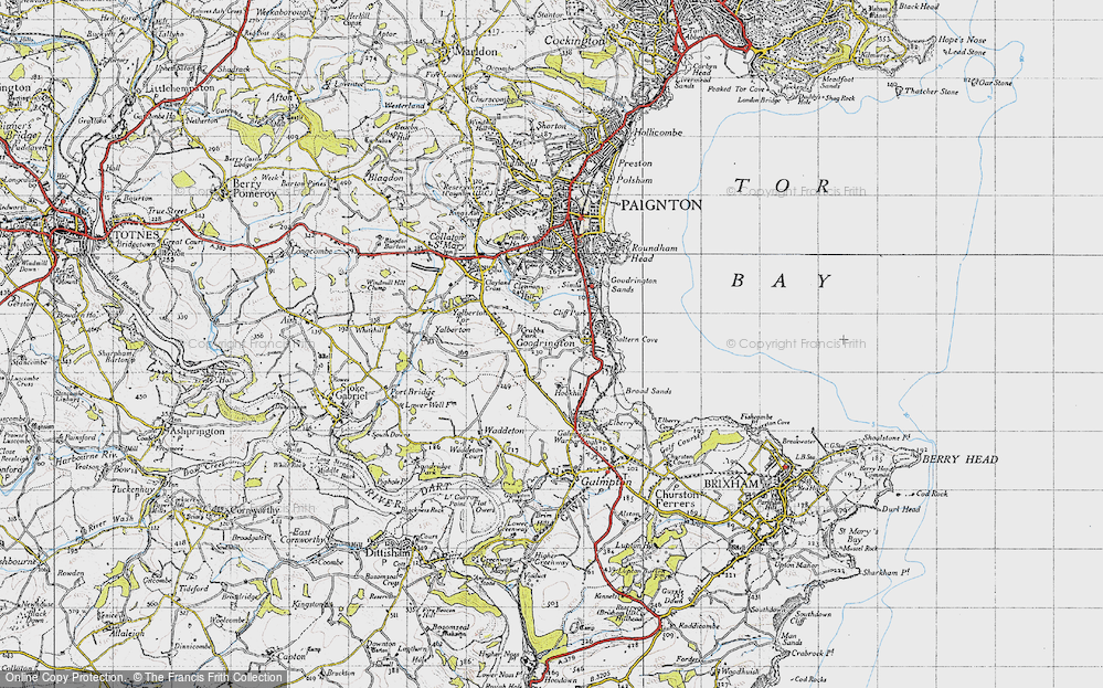 Old Map of Goodrington, 1946 in 1946