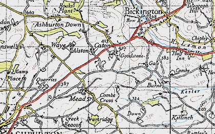 Old map of Goodstone in 1946
