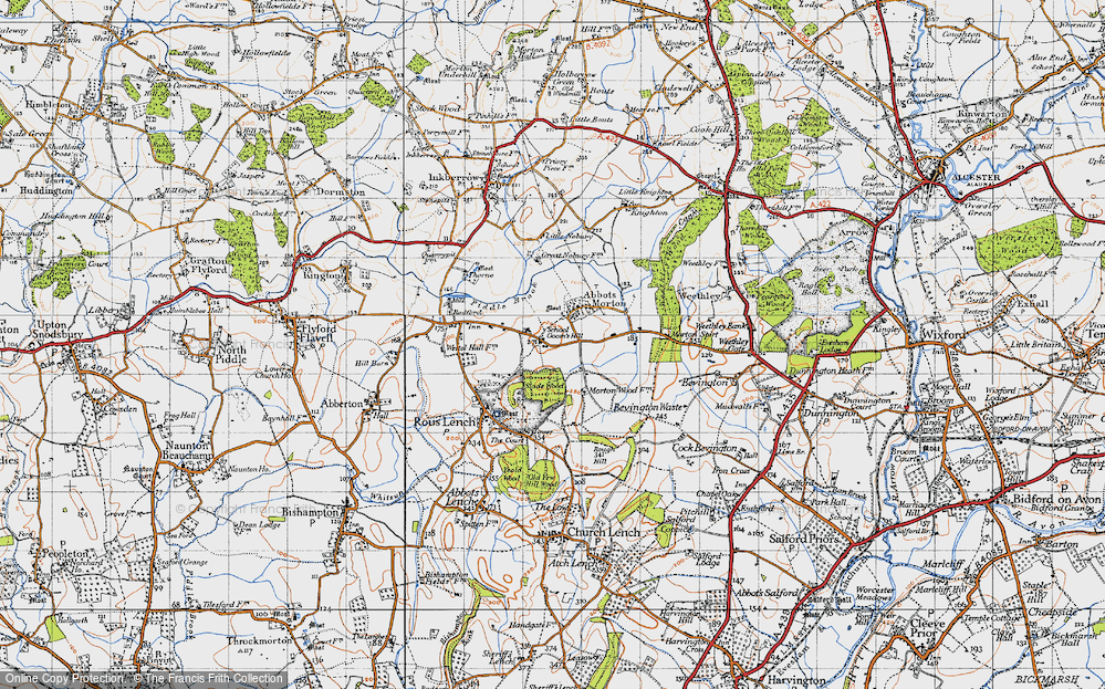 Old Map of Goom's Hill, 1947 in 1947