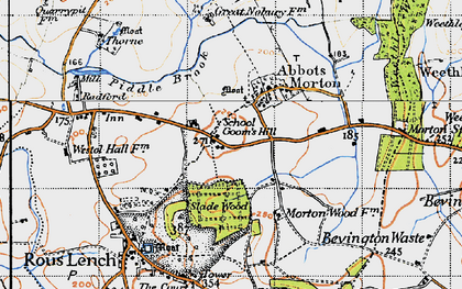 Old map of Goom's Hill in 1947