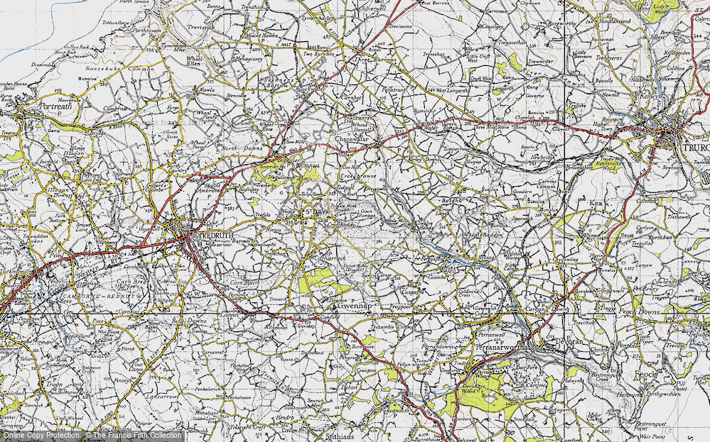 Old Map of Goon Gumpas, 1946 in 1946