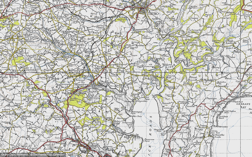 Old Map of Goon Piper, 1946 in 1946