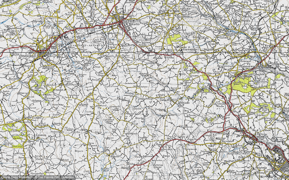 Old Map of Goonlaze, 1946 in 1946