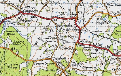 Old map of Birchley Ho in 1940