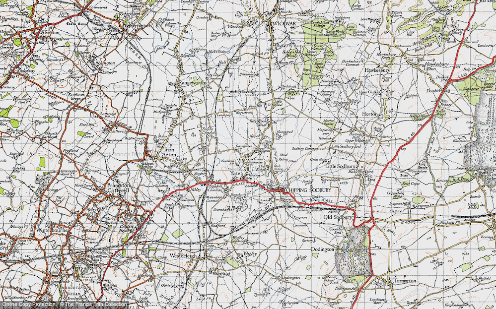 Old Map of Goose Green, 1946 in 1946