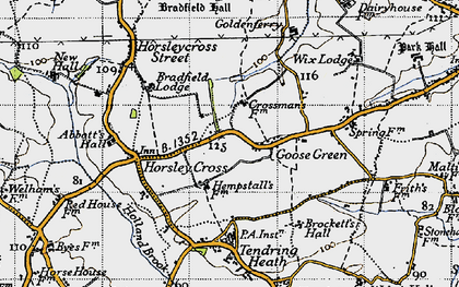 Old map of Goose Green in 1946