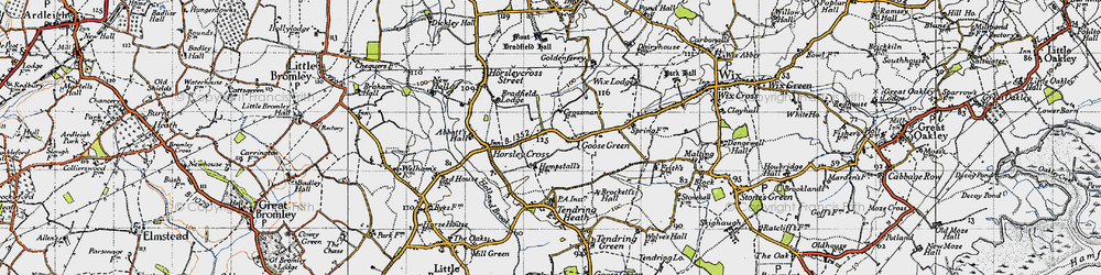 Old map of Goose Green in 1946