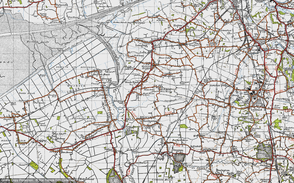 Old Map of Goose Green, 1947 in 1947