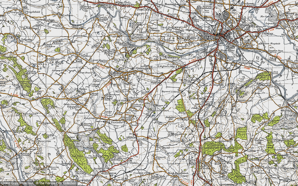 Old Map of Goose Pool, 1947 in 1947