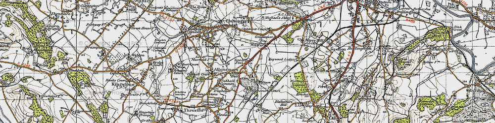Old map of Goose Pool in 1947