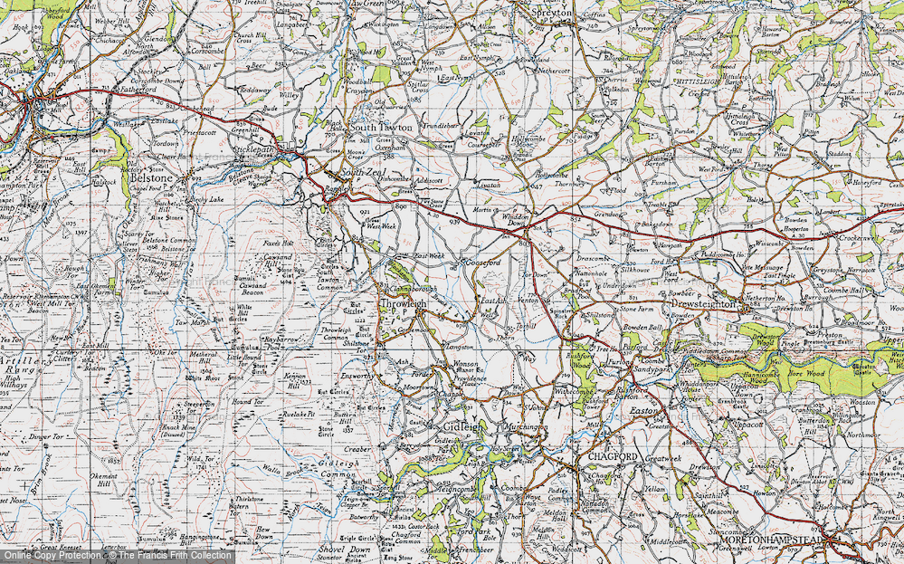 Old Map of Gooseford, 1946 in 1946