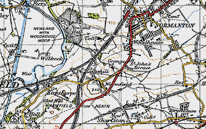 Old map of Goosehill in 1947