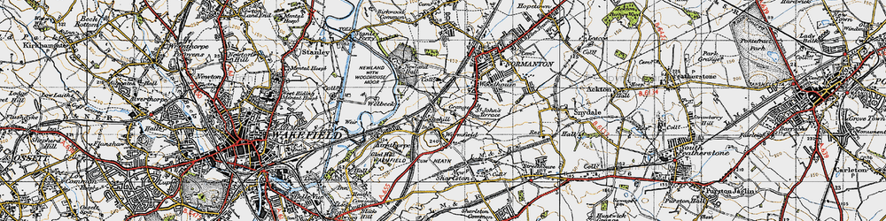Old map of Goosehill in 1947