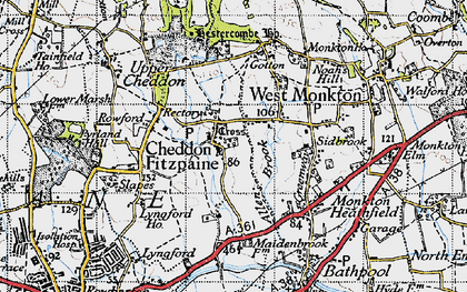 Old map of Goosenford in 1946