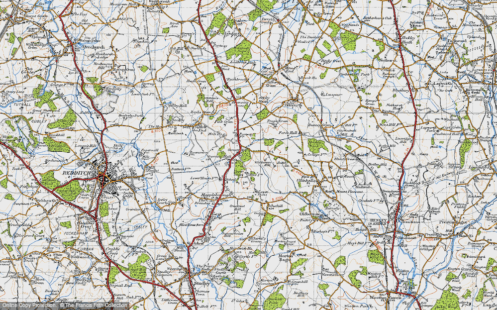 Old Map of Gorcott Hill, 1947 in 1947