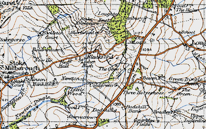 Old map of Gore, The in 1947