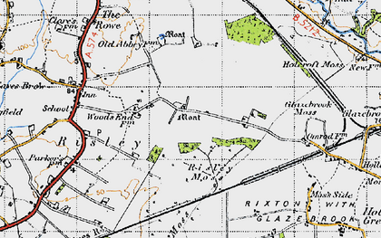 Old map of Gorse Covert in 1947