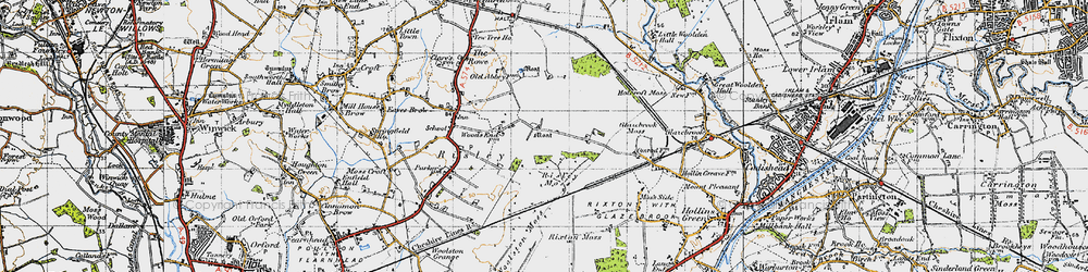 Old map of Gorse Covert in 1947