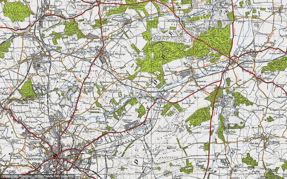 Old Map of Gorsethorpe, 1947 in 1947