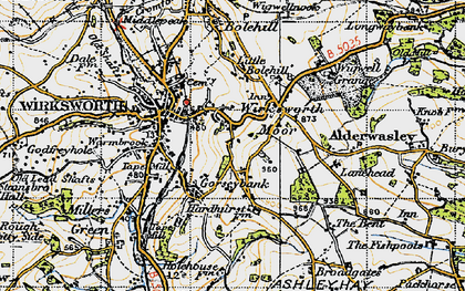 Old map of Gorseybank in 1946