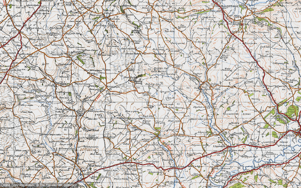 Old Map of Gorsgoch, 1947 in 1947