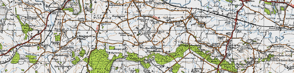 Old map of Woodroffe's in 1946