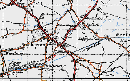 Old map of Gosberton in 1946