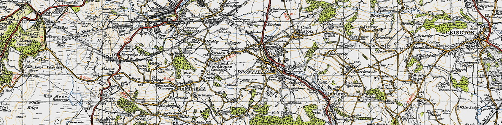 Old map of Gosforth Valley in 1947