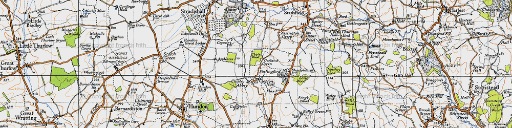 Old map of Gosland Green in 1946