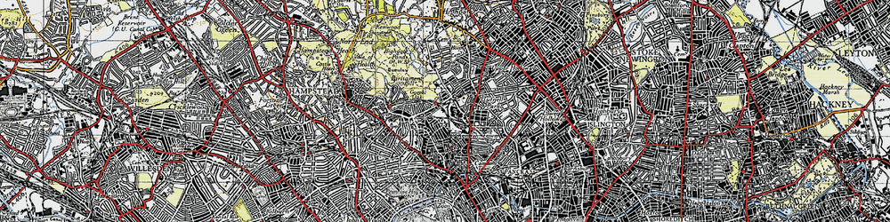 Old map of Gospel Oak in 1945