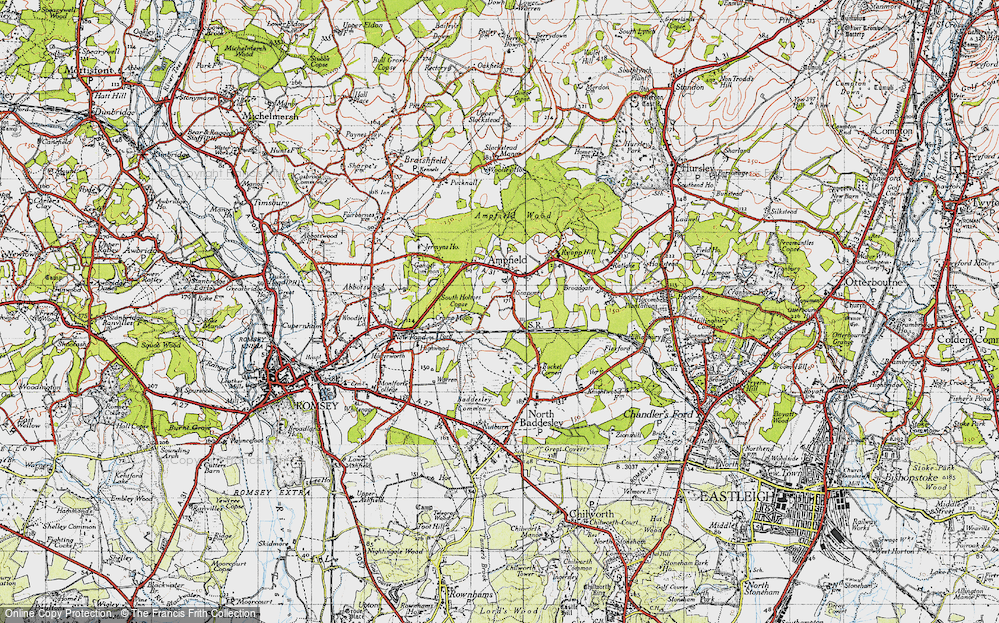 Old Map of Gosport, 1945 in 1945