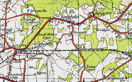 Old map of Gosport in 1945