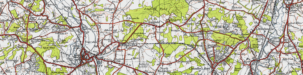 Old map of Gosport in 1945