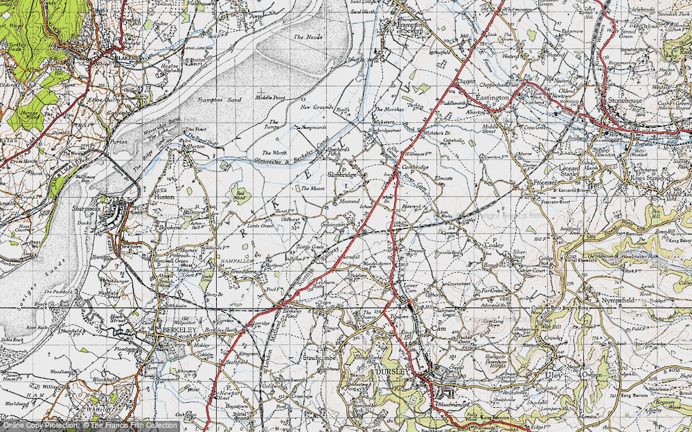 Old Map of Gossington, 1946 in 1946