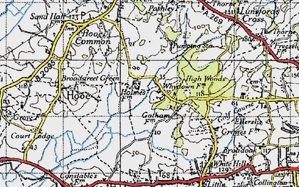 Old map of Gotham in 1940