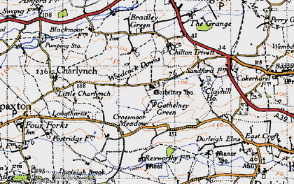 Old map of Longthorns in 1946