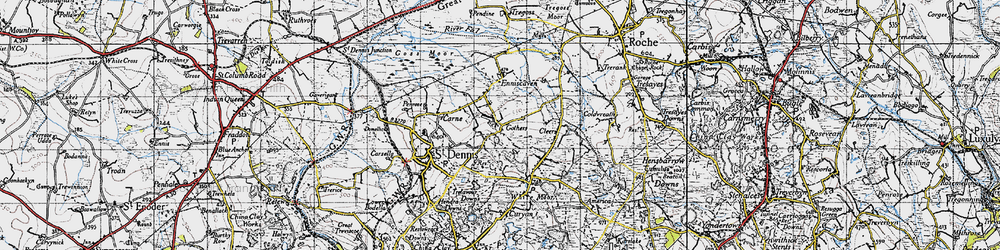 Old map of Gothers in 1946