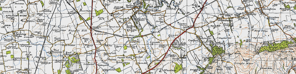 Old map of Goulton in 1947