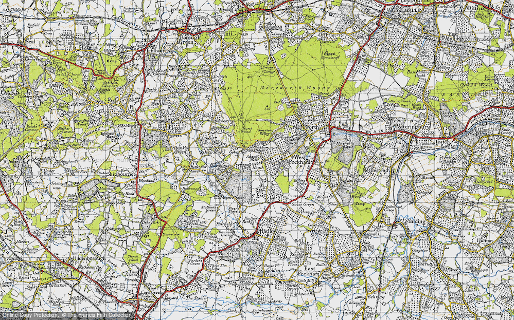 Old Map of Gover Hill, 1946 in 1946
