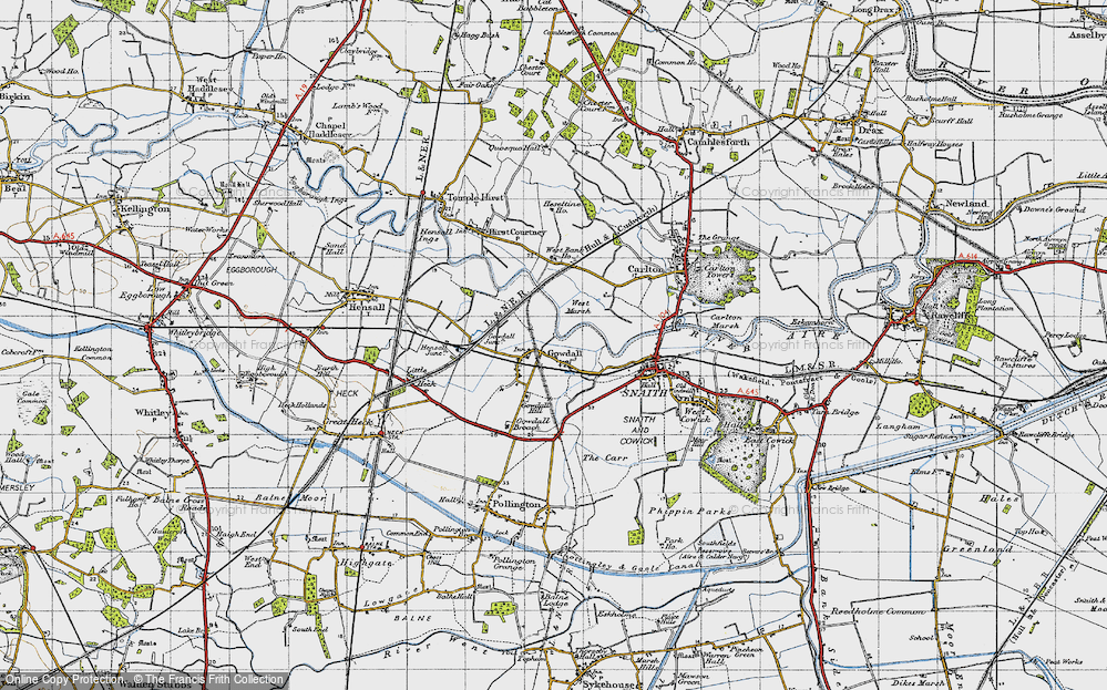 Old Map of Gowdall, 1947 in 1947