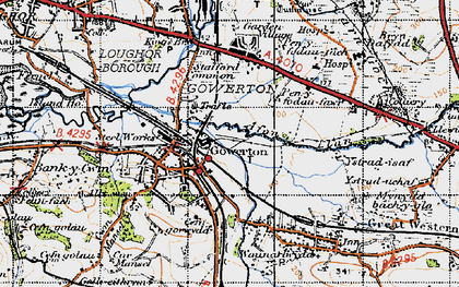 Old map of Gowerton in 1947