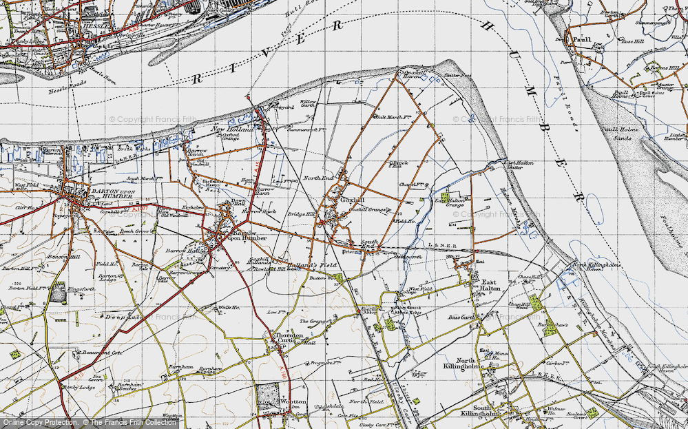 Old Map of Goxhill, 1947 in 1947