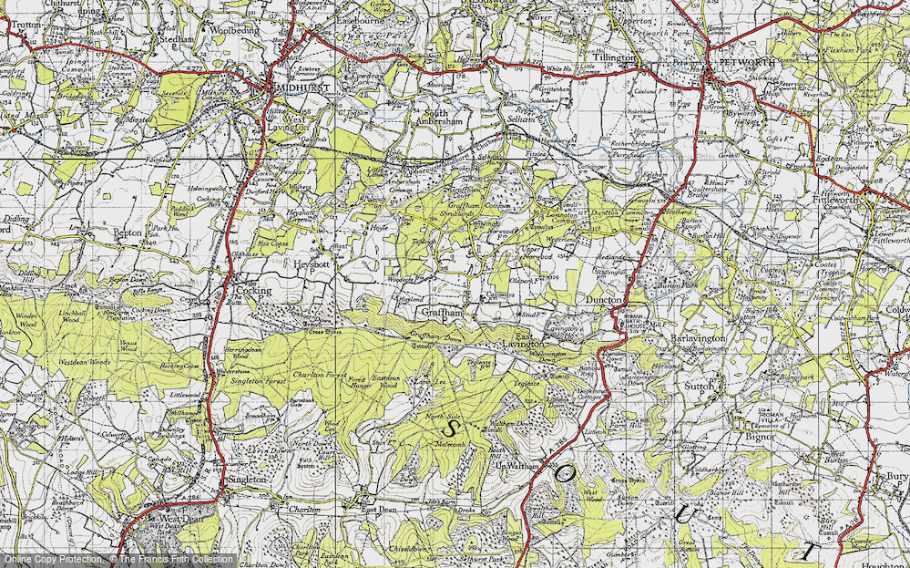 Old Map of Graffham, 1940 in 1940
