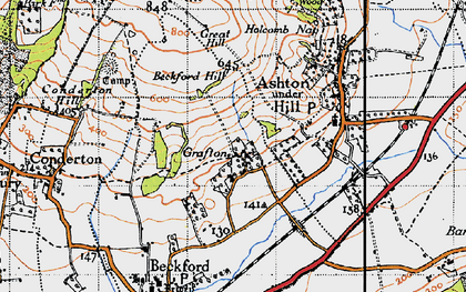 Old map of Grafton in 1946